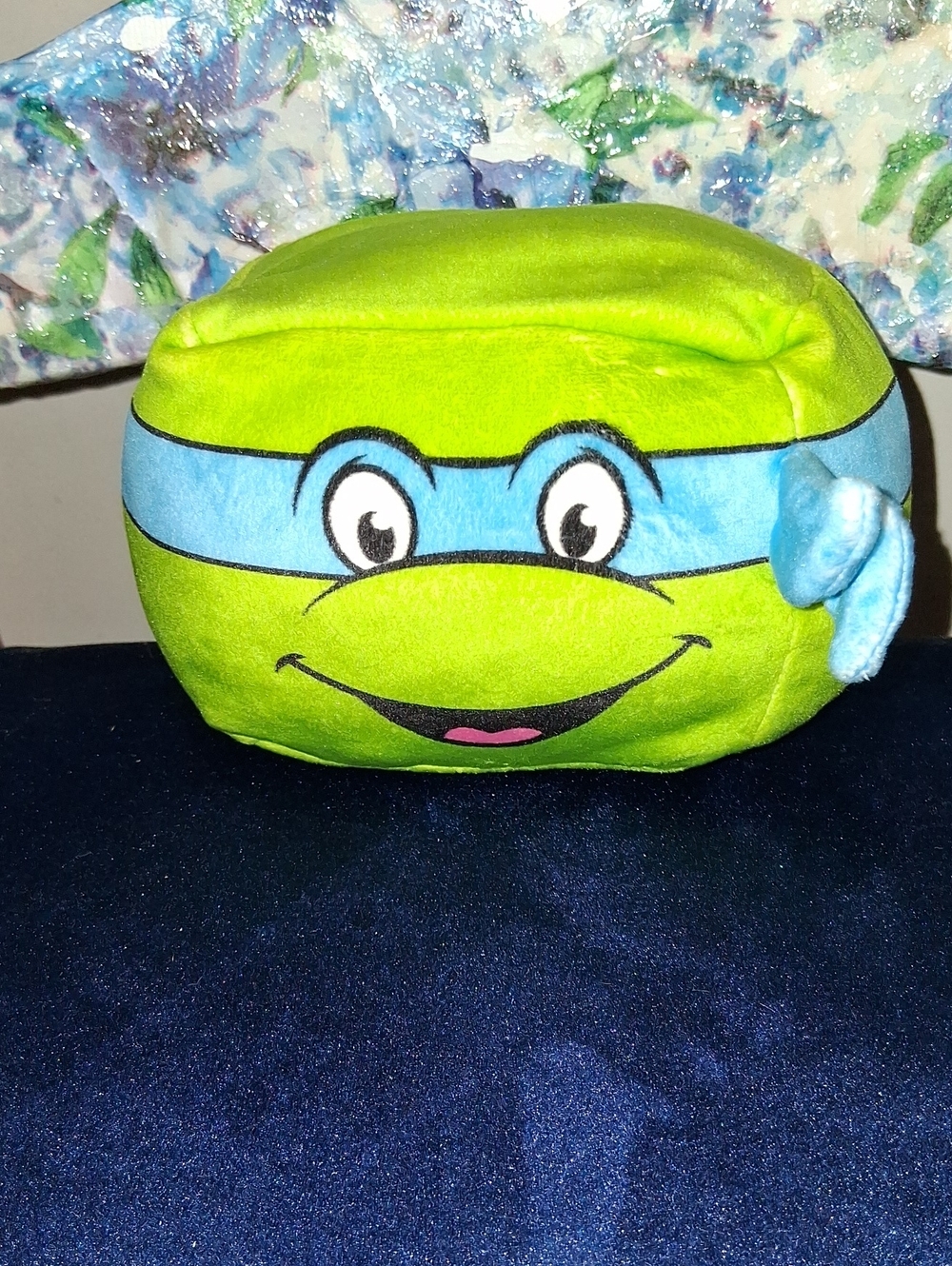 TNMT Leonardo Kids Plush Character- Lime Green with Blue Mask